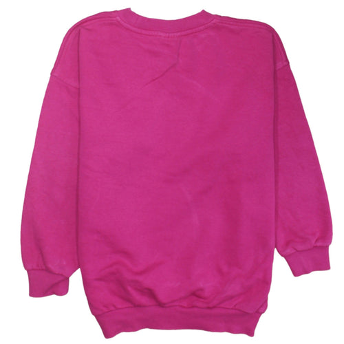 Nike Girls Pink Crew Neck Pullover Sweatshirt Size S 128–137cm