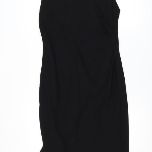 Marks and Spencer Women Black Size 12 Sleeveless Sheath Dress