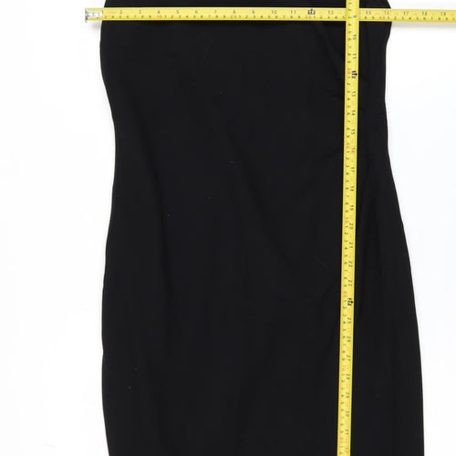 Marks and Spencer Women Black Size 12 Sleeveless Sheath Dress