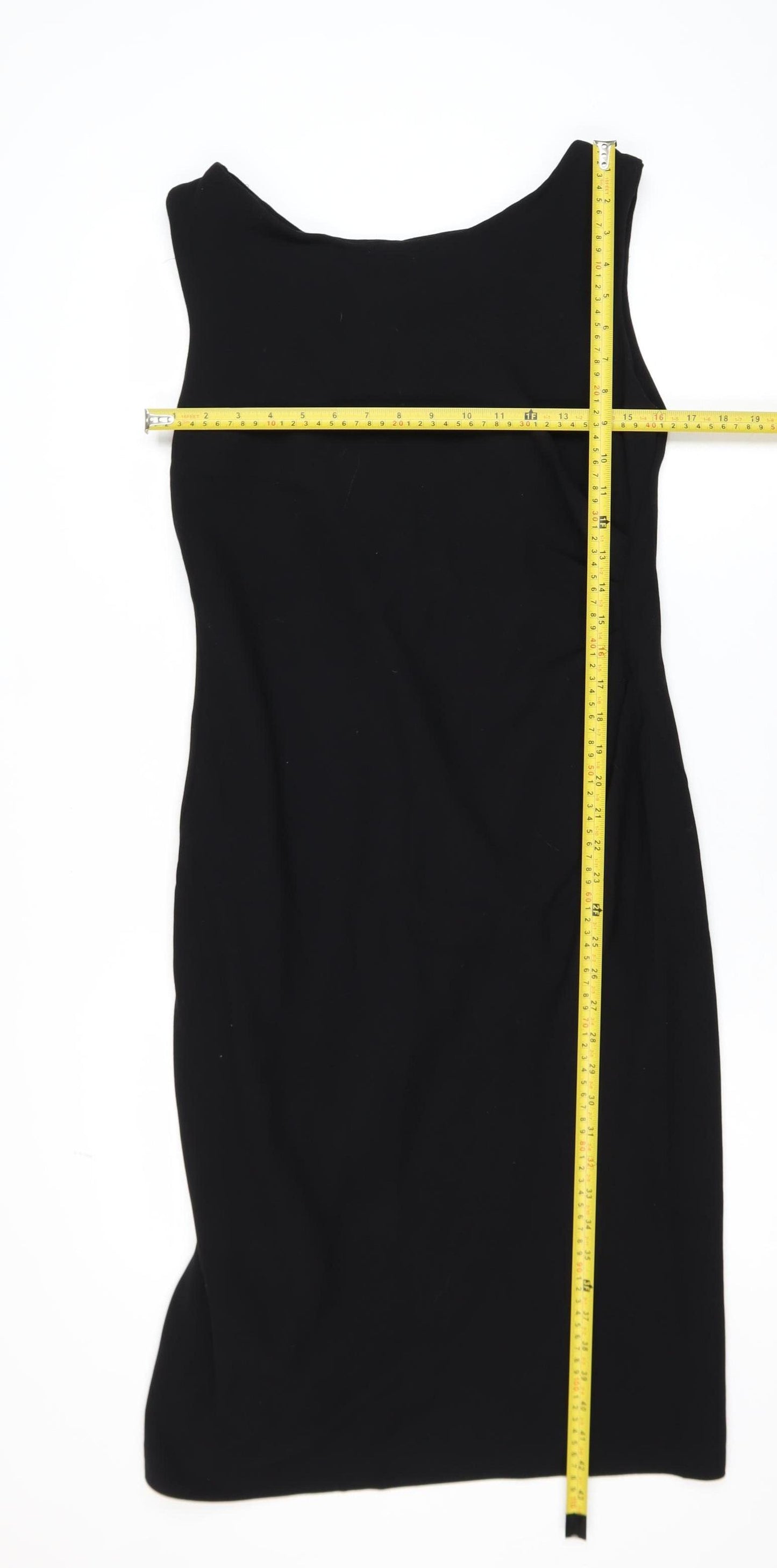 Marks and Spencer Women Black Size 12 Sleeveless Sheath Dress