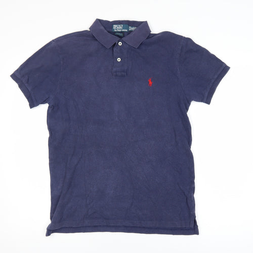 Ralph Lauren Men's Blue Slim Fit Polo Shirt Size M