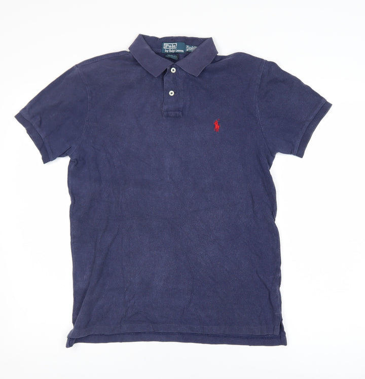 Ralph Lauren Men's Blue Slim Fit Polo Shirt Size M