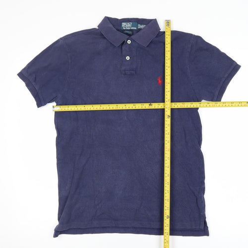 Ralph Lauren Men's Blue Slim Fit Polo Shirt Size M