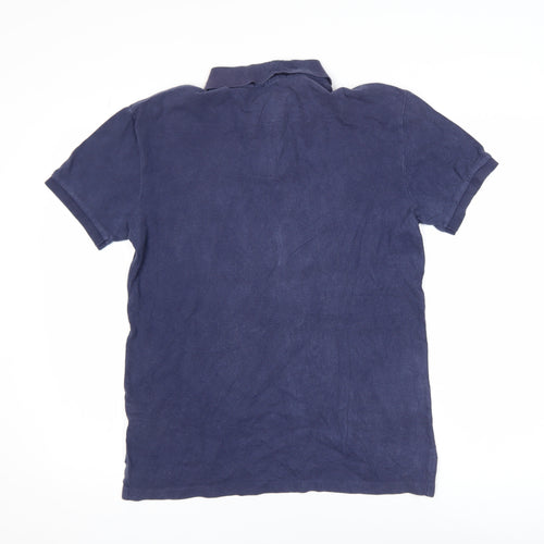 Ralph Lauren Men's Blue Slim Fit Polo Shirt Size M
