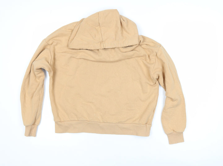 Pull & Bear Women’s Beige Pullover Hoodie Size 8 Casual Style