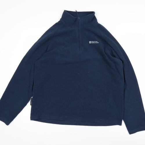 Mountain Warehouse Men's Blue Fleece Pullover Sweatshirt L
