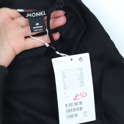 Monki Women's Black Size 14 Slip Dress Knee Length Summer