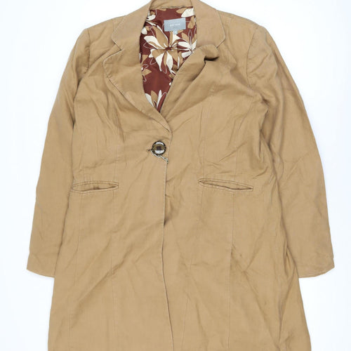 Marks and Spencer Per Una Women's Beige Linen Blazer Size 14
