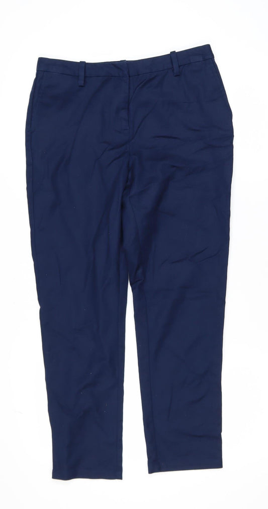 Crew Clothing Company Men's Blue Slim Chino Trousers M