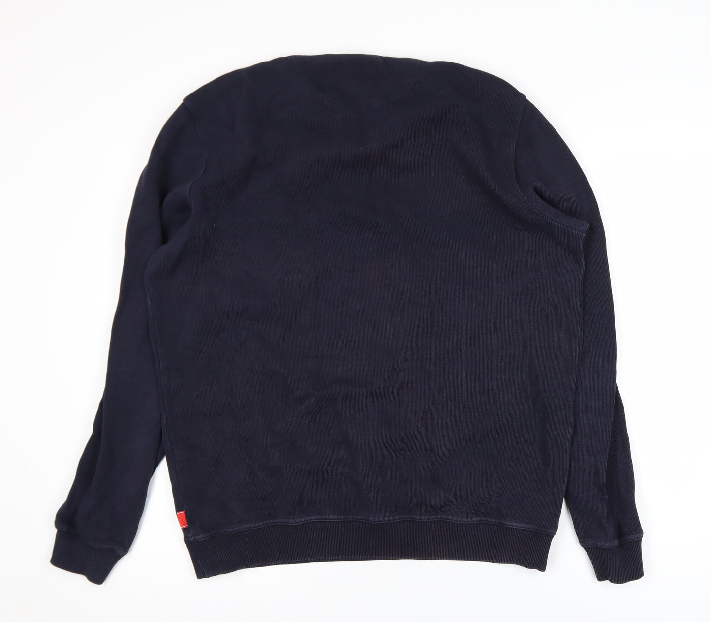 Diesel Mens Blue Logo Crew Neck Cotton Sweatshirt Size L