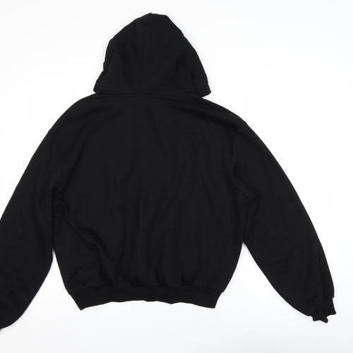 H&M Divided Boys Black MGM Graphic Pullover Hoodie Size L Cotton Blend