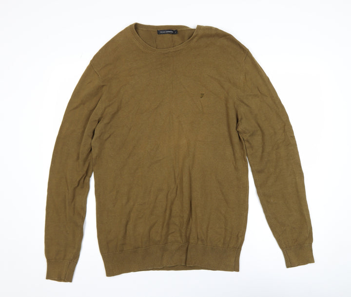 French Connection Women’s Brown Cotton Crew Neck Jumper L