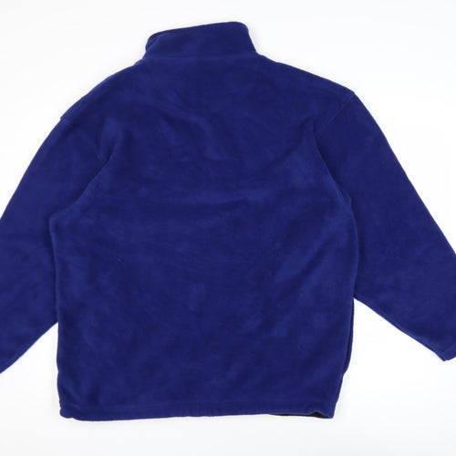St. Bernard Sport Men's Blue Fleece 1/2 Zip Pullover Sweatshirt M
