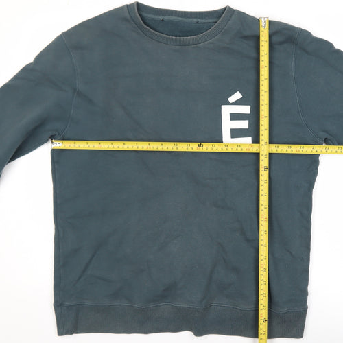 Études Men's Blue L Pullover Sweatshirt with Logo Graphic