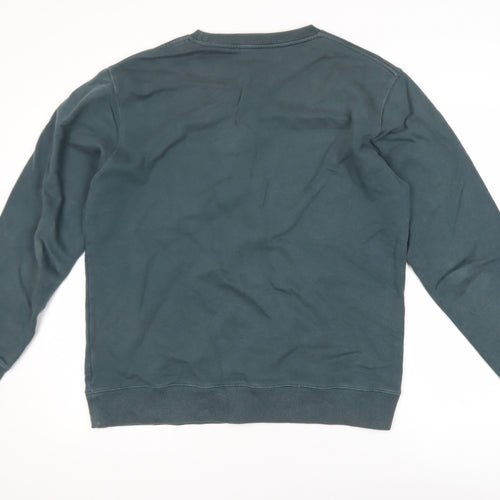 Études Men's Blue L Pullover Sweatshirt with Logo Graphic