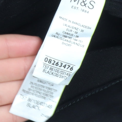 Marks and Spencer Women Black Size 30 Super Skinny Shorts