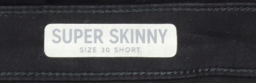 Marks and Spencer Women Black Size 30 Super Skinny Shorts