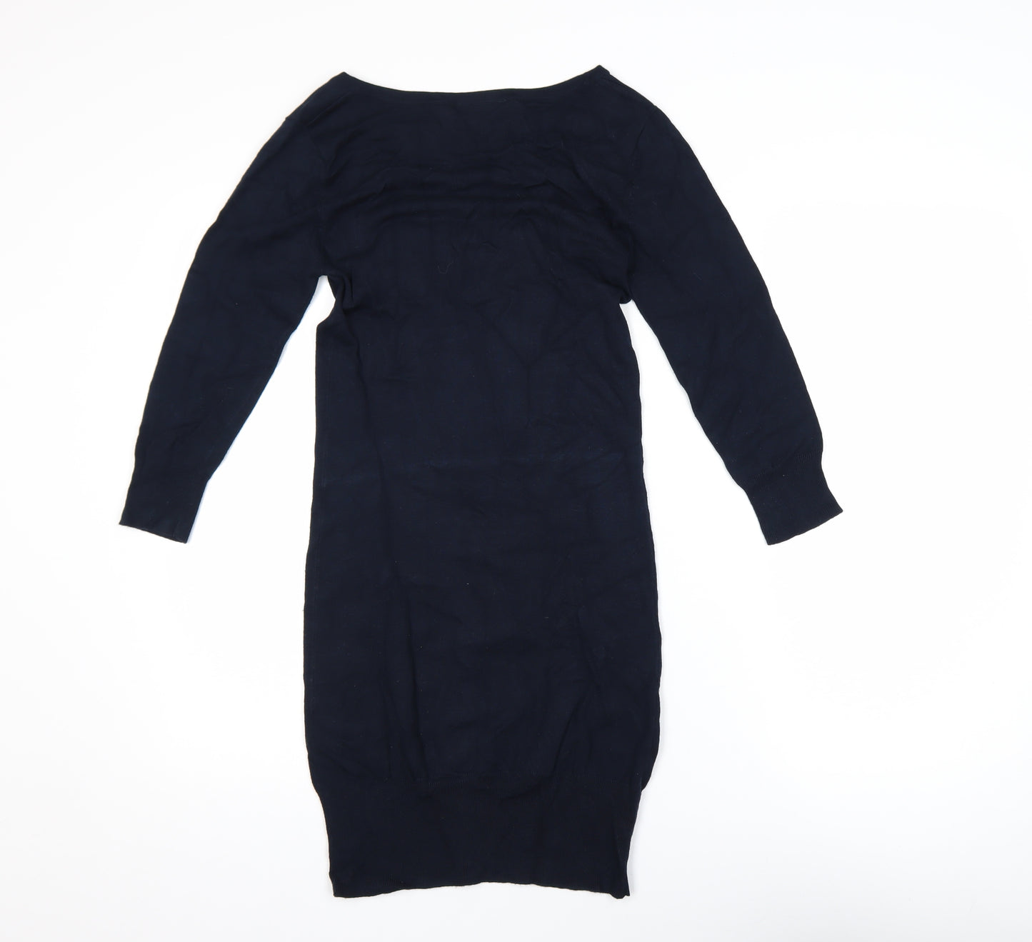 Warehouse Women Black UK 6 Bodycon Embroidered Long Sleeve Dress