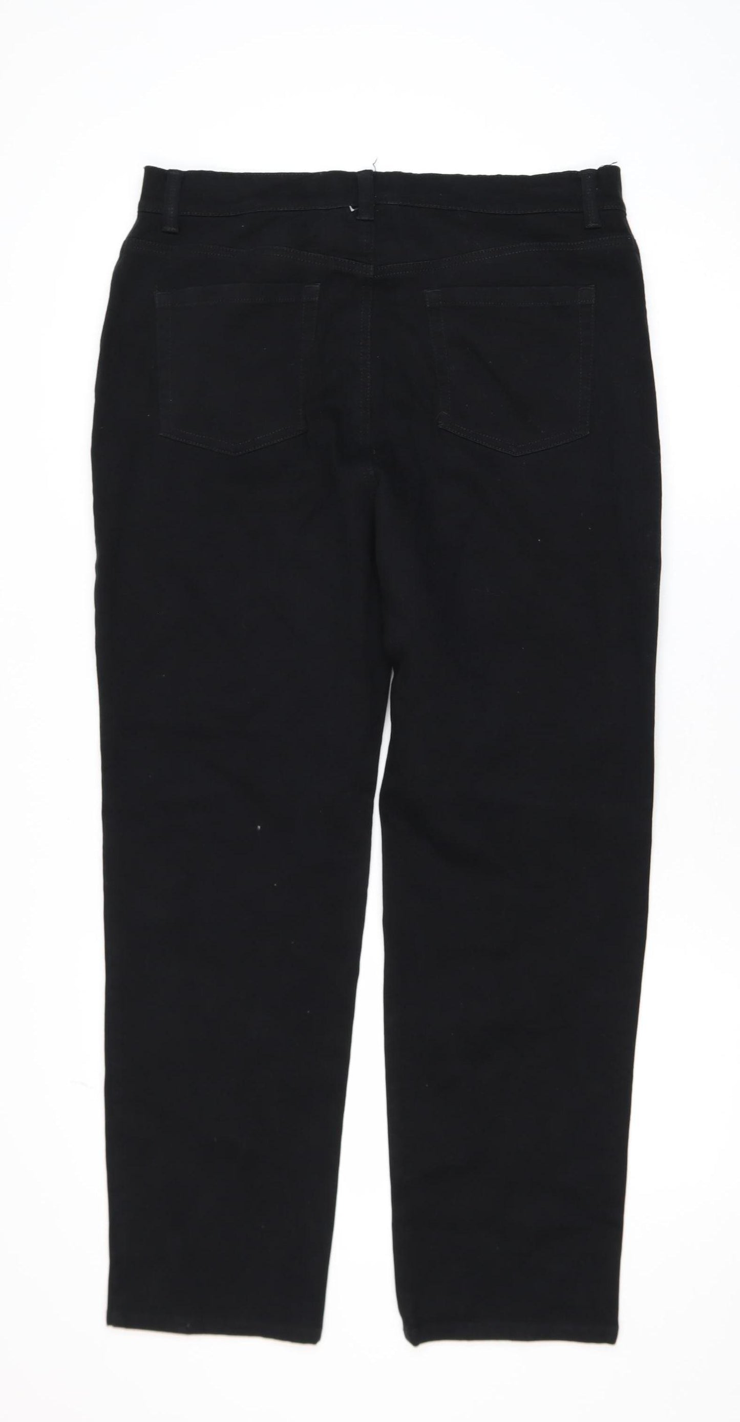 Gloria Vanderbilt Women's Black Size 12 Straight Leg Stretch Jeans