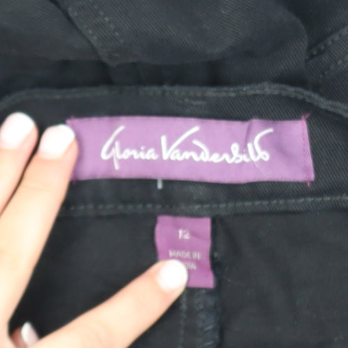 Gloria Vanderbilt Women's Black Size 12 Straight Leg Stretch Jeans