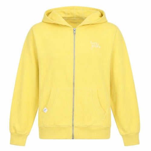 Lazy Jacks Women Yellow Full Zip Hooded Basic Jacket UK 12