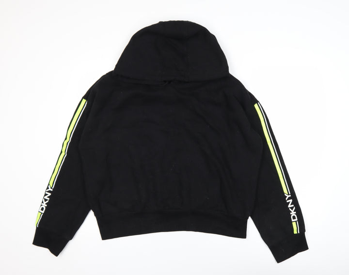 DKNY Men's Black XXL Sport Track Jacket with Hoodie