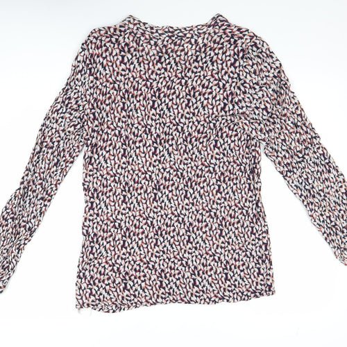Kaffe Womens Multicoloured Viscose Floral Long Sleeve Blouse Size 10