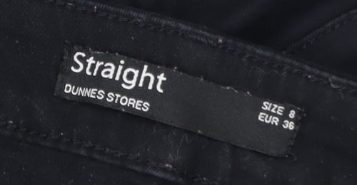 Dunnes Stores Women Black Straight Leg Jeans Size 8