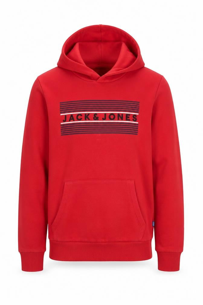 Jack & Jones Teens Red Pullover Hoodie Regular Fit 164