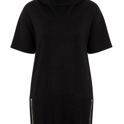 Karen Millen Women’s Black Bodycon Knit Roll Neck Dress Size 8
