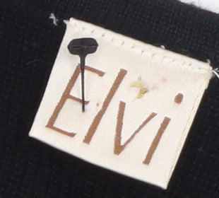 Elvi Women’s Black Long Sleeve Sequin Knit Cardigan Size 2