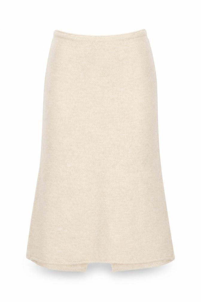 Zara Women Beige Knit A-Line Midi Skirt Size M