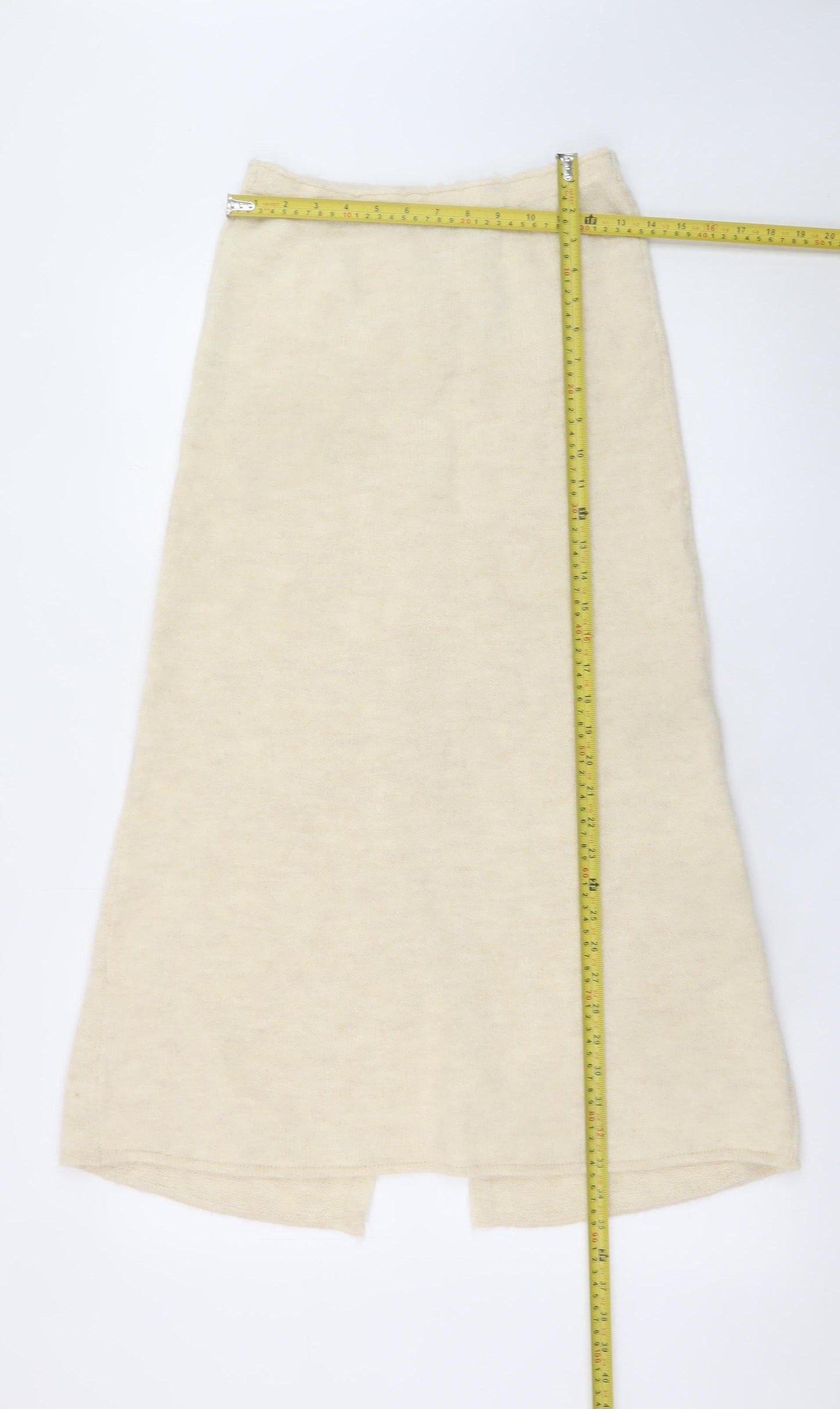 Zara Women Beige Knit A-Line Midi Skirt Size M