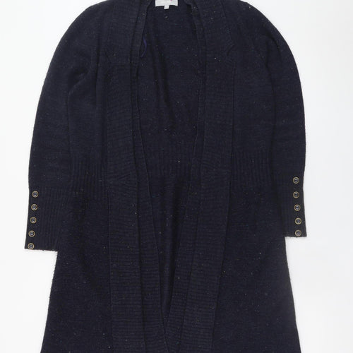 Marks and Spencer Women’s Blue Wool Blend Long Cardigan M