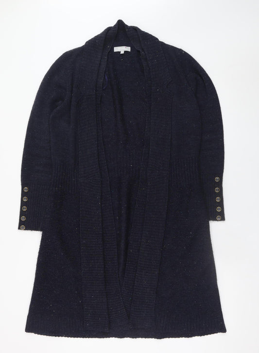 Marks and Spencer Women’s Blue Wool Blend Long Cardigan M