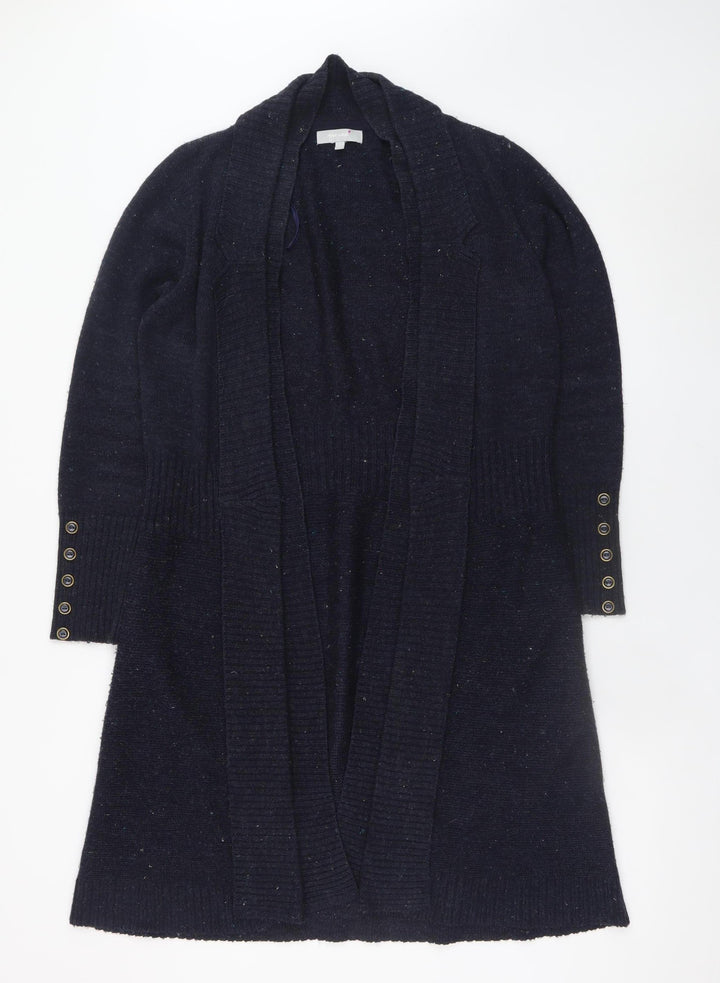 Marks and Spencer Women’s Blue Wool Blend Long Cardigan M