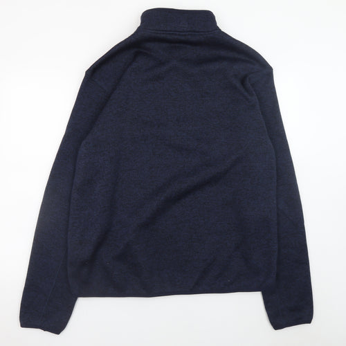 Karrimor Mens Blue XL 1/4 Zip Fleece Pullover Sweatshirt