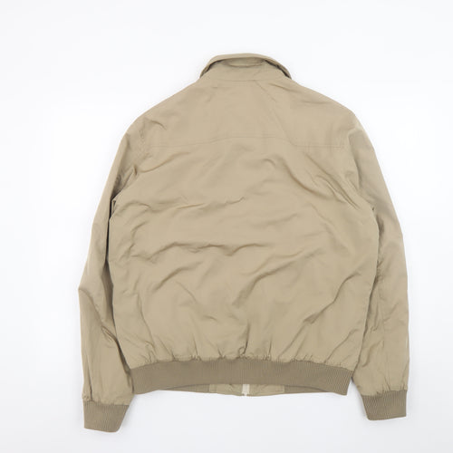 Daniel Grahame Men's Beige Bomber Jacket Size 40 Full Zip Casual
