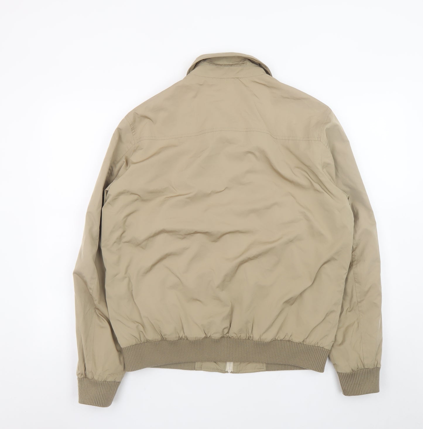 Daniel Grahame Men's Beige Bomber Jacket Size 40 Full Zip Casual