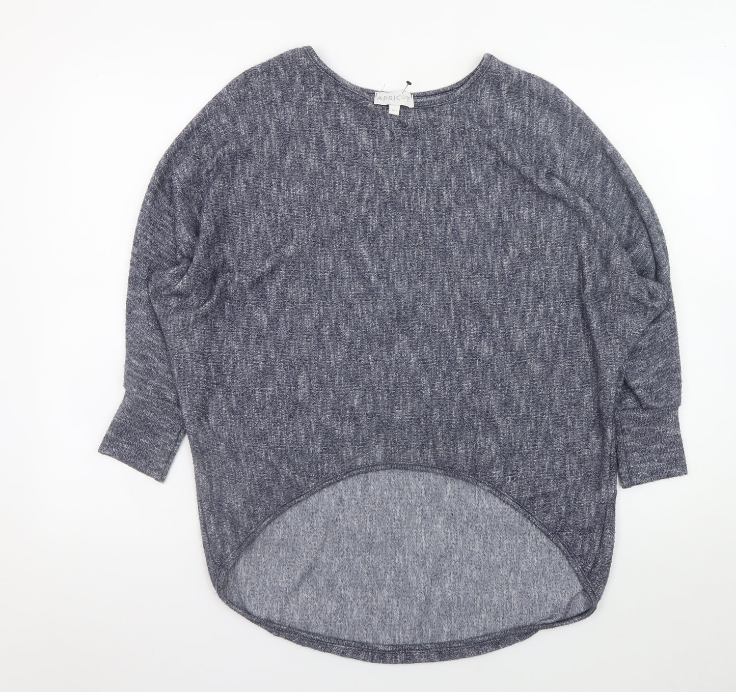 Apricot Women Grey Knit Relaxed Long Sleeve Pullover Top M