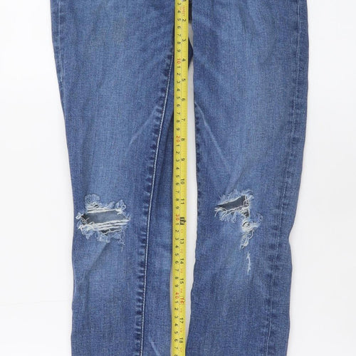 Levi's Premium Women's Blue Skinny Distressed Denim Jeans W25 L30