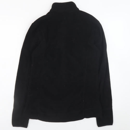 Quechua Men's Black Fleece Full Zip Hiking Jacket Size M