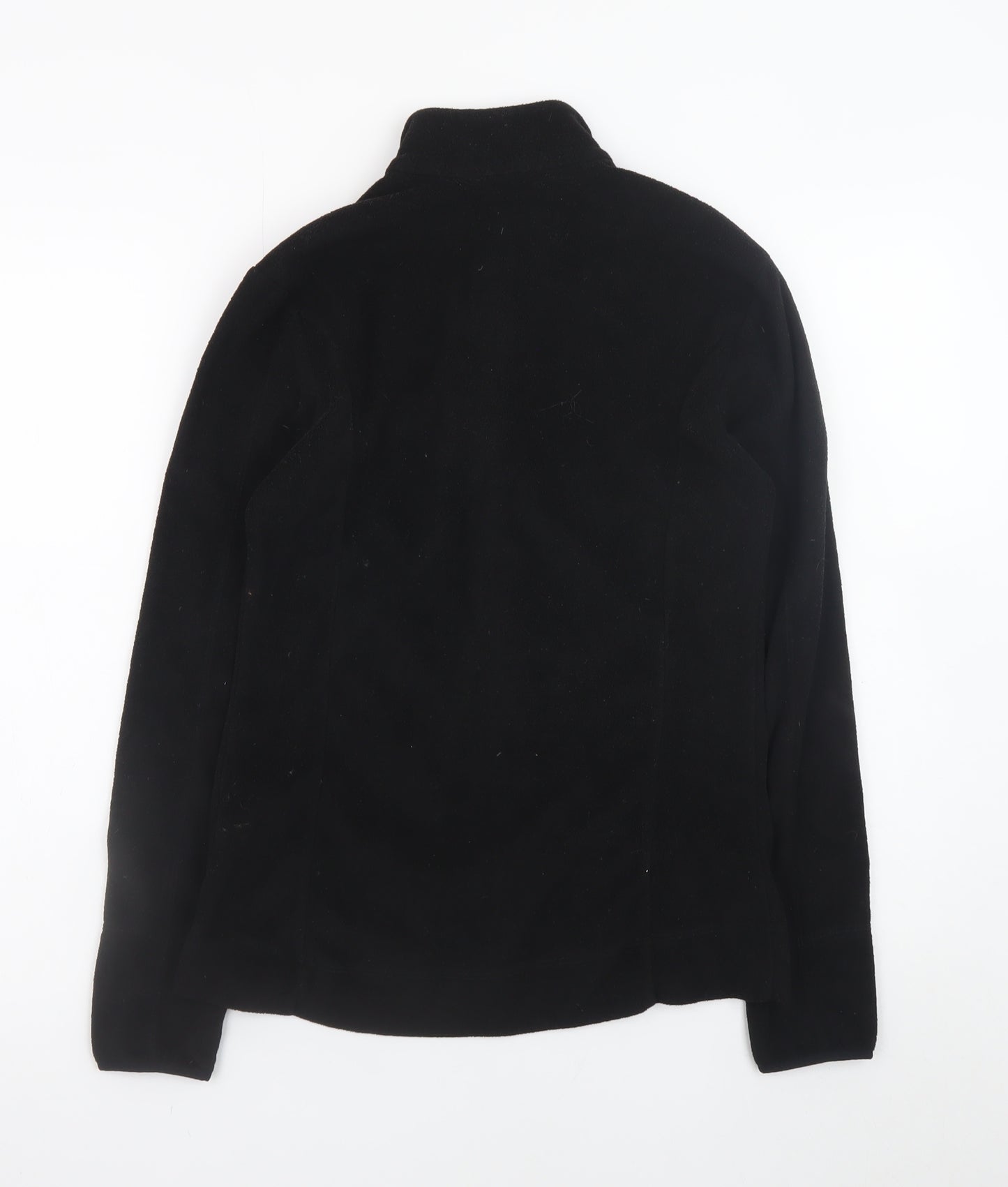 Quechua Men's Black Fleece Full Zip Hiking Jacket Size M