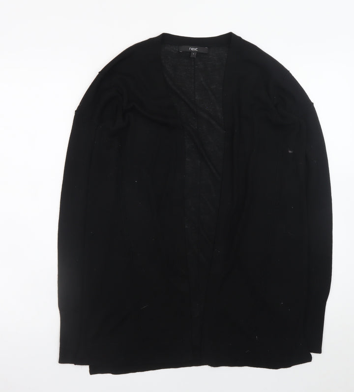 Next Women's Black Long Sleeve Cardigan Size 6 Lightweight Knit