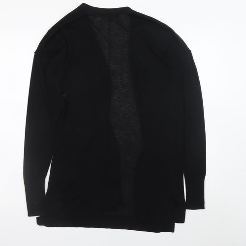 Next Women's Black Long Sleeve Cardigan Size 6 Lightweight Knit