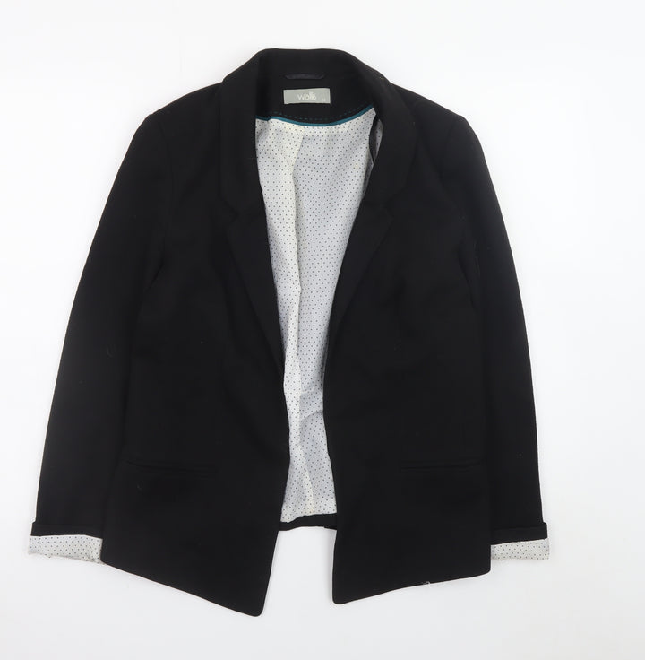Wallis Women's Black Size 12 Classic Regular Fit Blazer Jacket