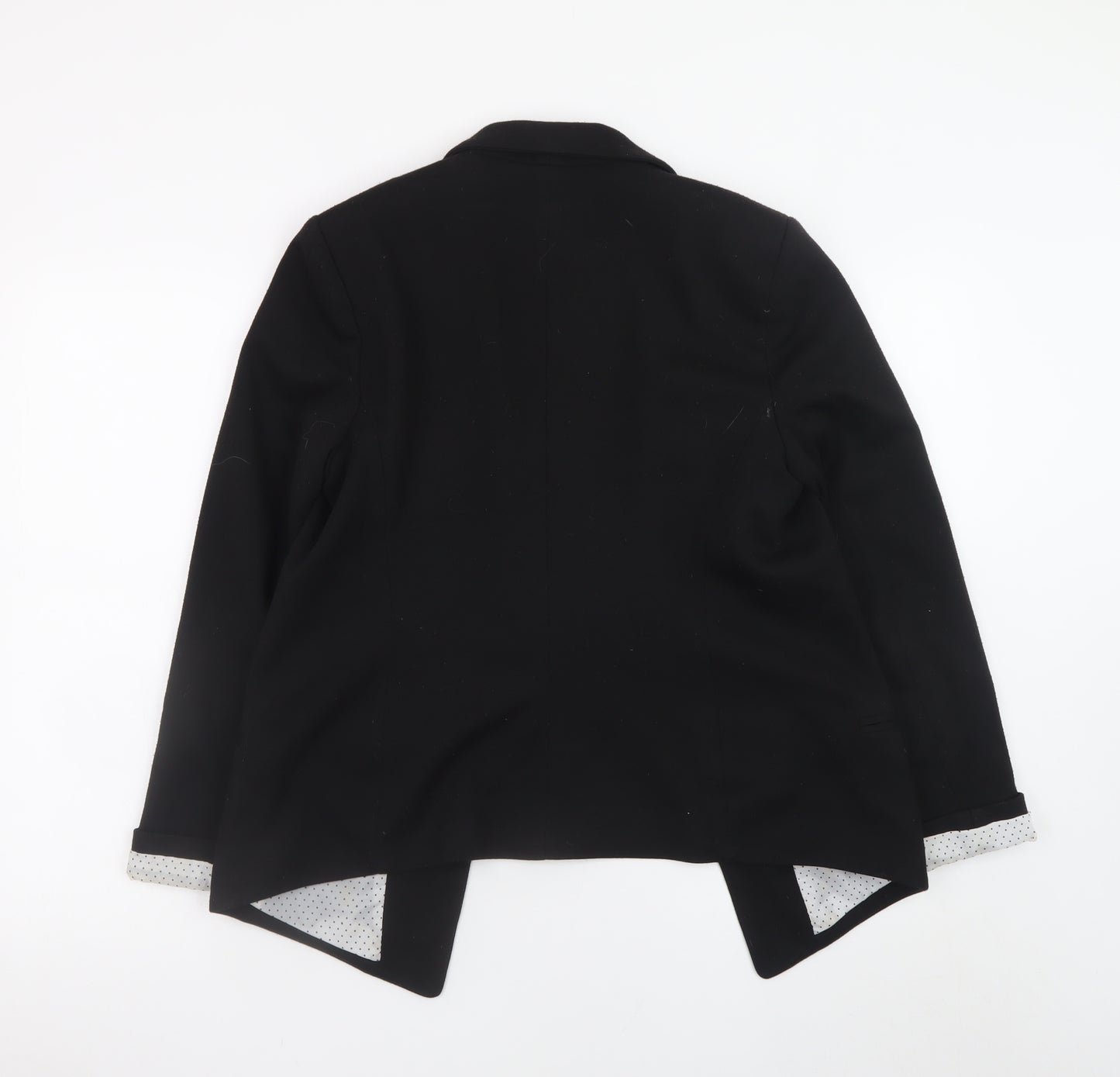 Wallis Women's Black Size 12 Classic Regular Fit Blazer Jacket
