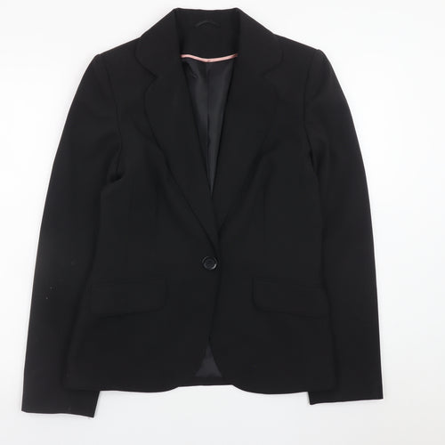 Dorothy Perkins Women's Black Size 10 Single-Breasted Blazer