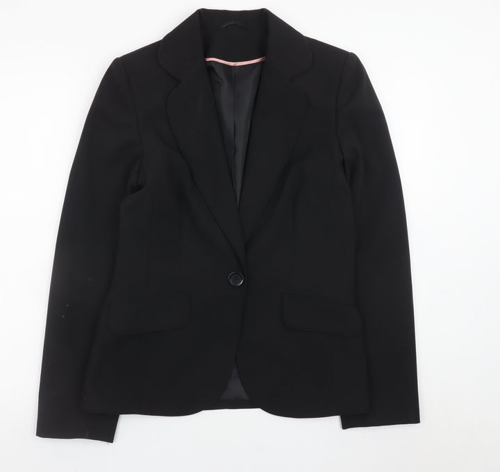 Dorothy Perkins Women's Black Size 10 Single-Breasted Blazer
