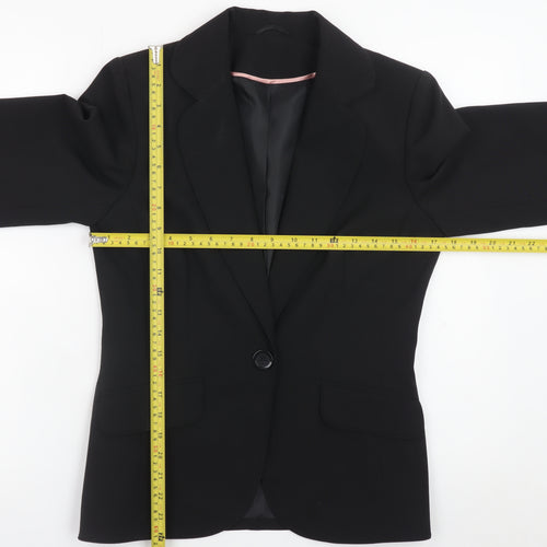 Dorothy Perkins Women's Black Size 10 Single-Breasted Blazer